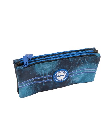Estuche Portatodo Deportivo Alavés Triple Cuerpo
