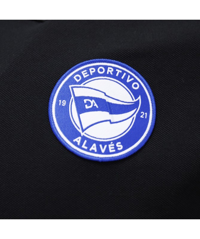 Polo Oficial Deportivo Alavés Negro 23/24