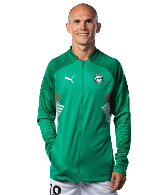 Chaqueta Prepartido Verde Deportivo Alavés 23/24
