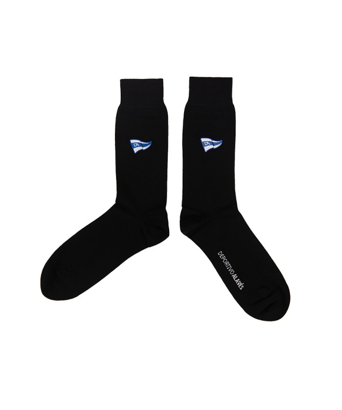 Calcetines Da Negro Banderín Bordado