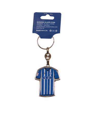 Llavero Deportivo Alavés Camiseta Albiazul 2024