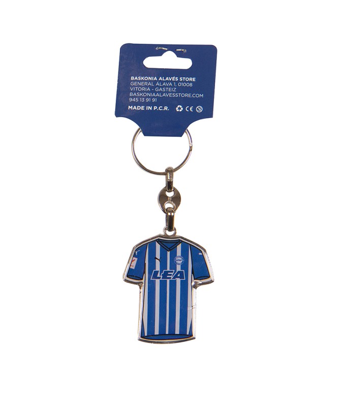 Llavero Deportivo Alavés Camiseta Albiazul 2024