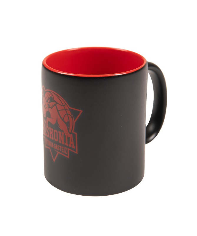 Taza Baskonia Negro Mate