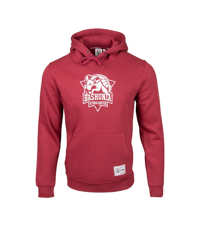 Hoodie Baskonia Grana Con Escudo Blanco 2024 JR