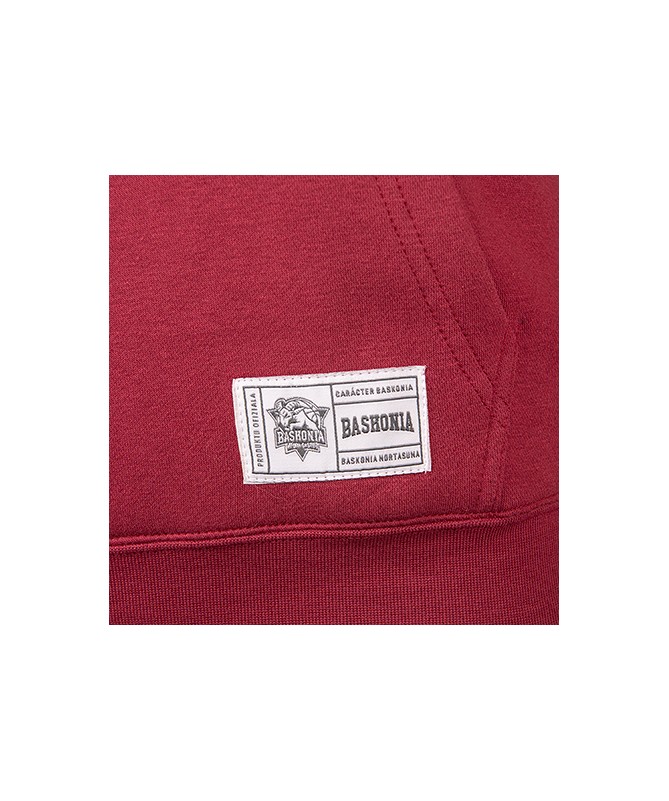 Hoodie Baskonia Grana Con Escudo Blanco 2024 JR