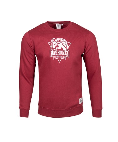 Sudadera Baskonia Grana Sin Capucha 2024