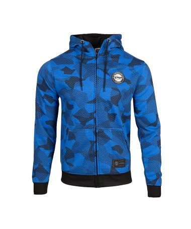 Hoodie Zip Deportivo Alavés Azul Camo 2024 JR