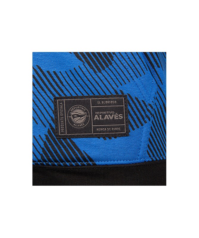 Hoodie Zip Deportivo Alavés Azul Camo 2024 JR