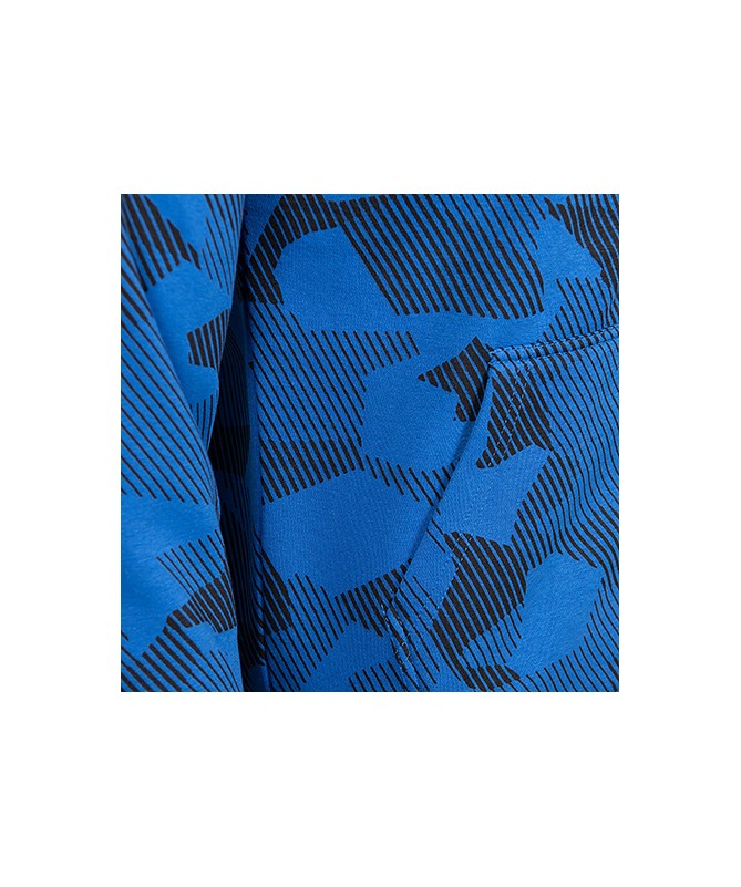 Hoodie Zip Deportivo Alavés Azul Camo 2024 JR