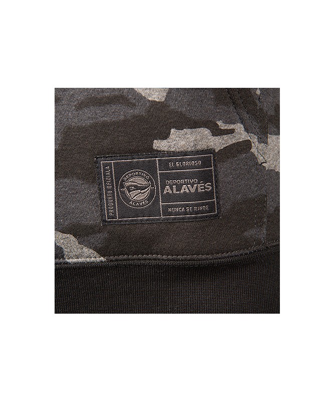 Hoodie Deportivo Alavés Gris Camo 2024