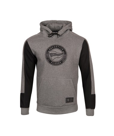 Hoodie Deportivo Alavés Logo Negro Doble
