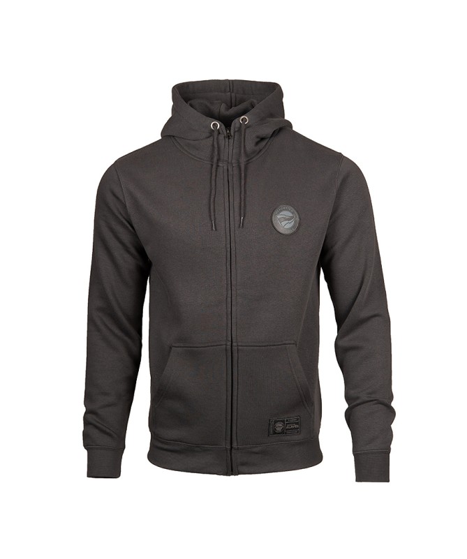 Hoodie Zip Deportivo Alavés Charcoal Bordado Espalda