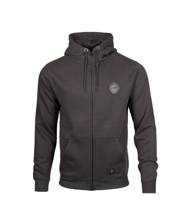 Hoodie Zip Deportivo Alavés Charcoal Bordado Espalda JR
