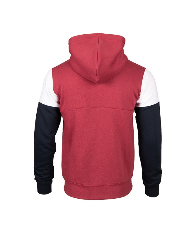 Hoodie Zip Baskonia Grana Mangas Bicolor
