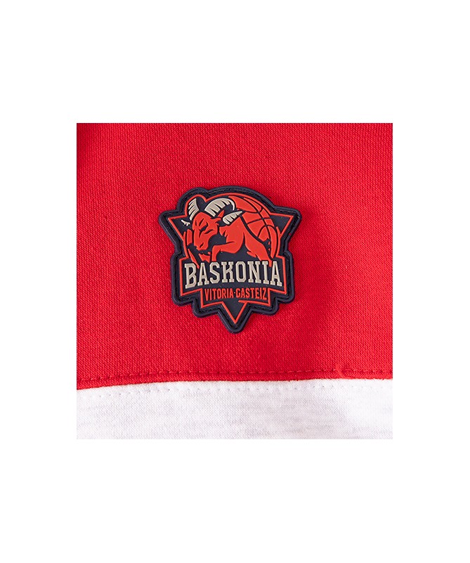 Hoodie Zip Baskonia Tricolor Red/Grey/Navy JR