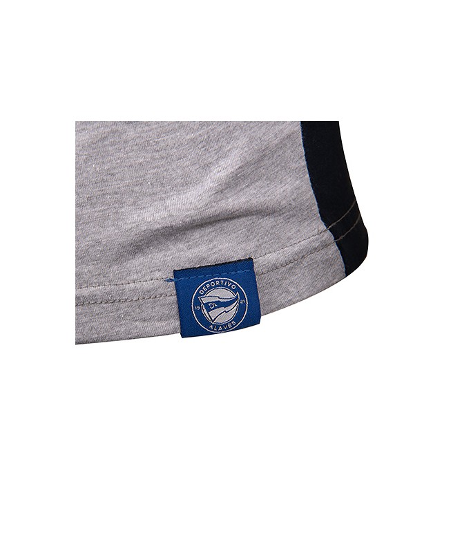 Camiseta Moda Deportivo Alavés Tricolor Gris y Albiazul SS24