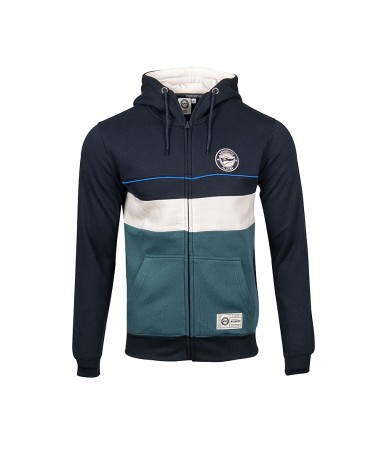Hoodie Zip Deportivo Alavés Tricolor Acquamarina