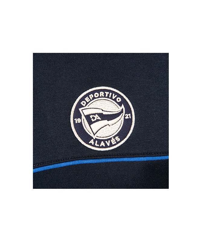 Hoodie Zip Deportivo Alavés Tricolor Acquamarina