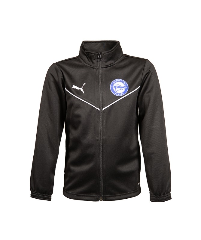 Chaqueta Entrenamiento Técnico Deportivo Alavés Negro 24/25 Junior