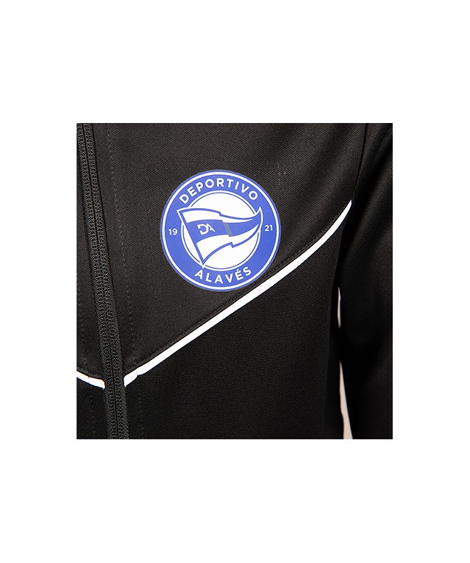 Chaqueta Entrenamiento Técnico Deportivo Alavés Negro 24/25 Junior