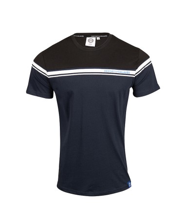 Camiseta Moda Deportivo Alavés Negro Azul SS24 Texto Corporate