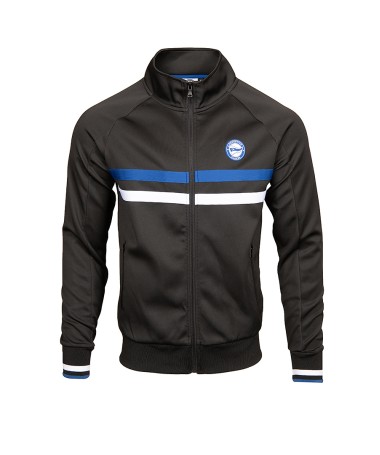 Chaqueta Negra Moda Deportivo Alavés Detalle Albiazul 24/25