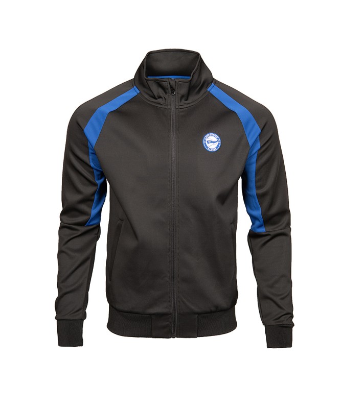 Chaqueta Negra Moda Deportivo Alavés Mangas Azules 24/25