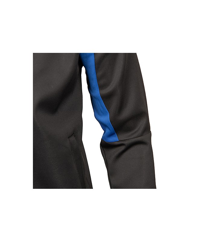 Chaqueta Negra Moda Deportivo Alavés Mangas Azules 24/25