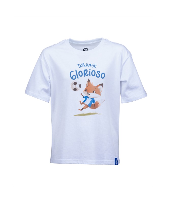 Camiseta Txikitatik Glorioso Blanca Junior