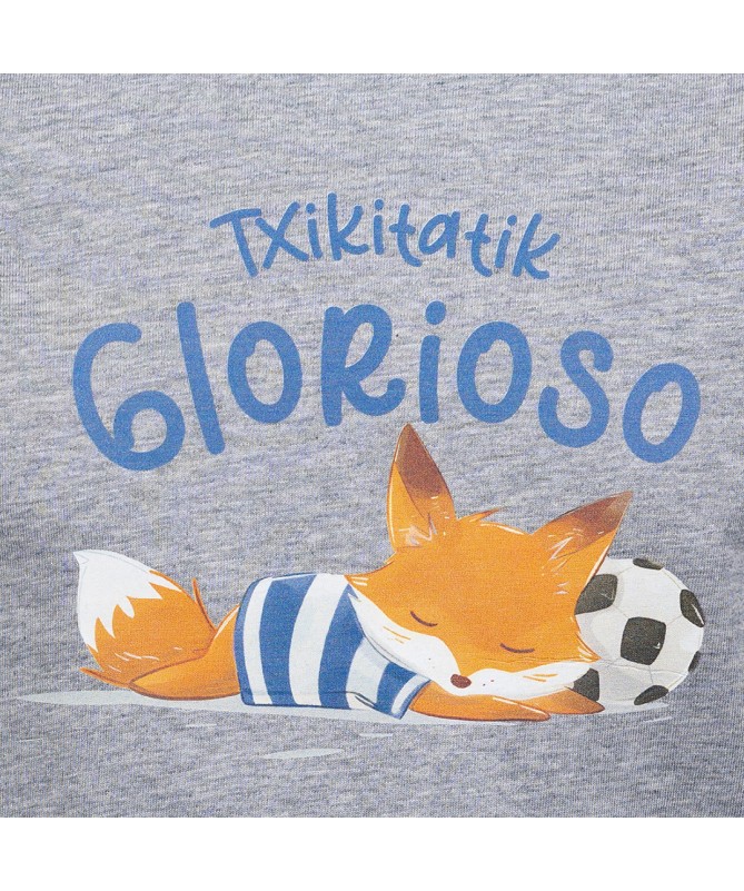Camiseta Txikitatik Glorioso Gris Junior