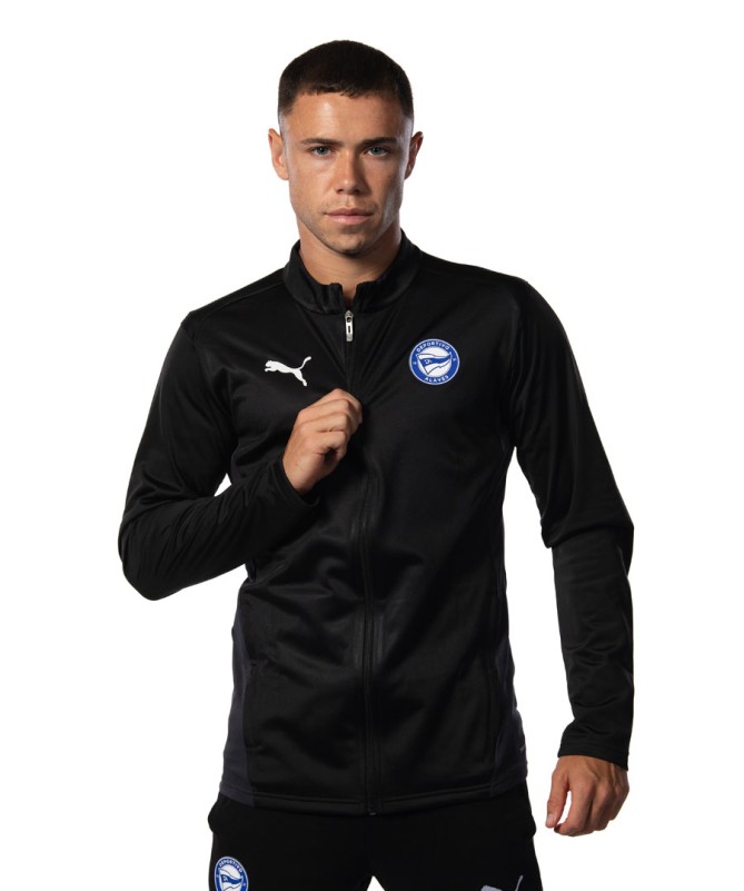 Chaqueta Pregame Basics Deportivo Alavés Negra 24/25
