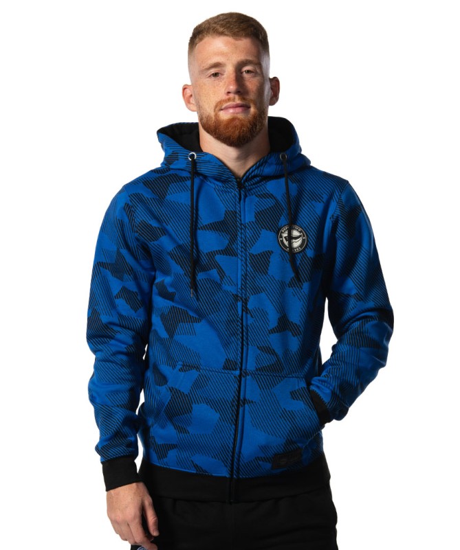 Hoodie Zip Deportivo Alavés Azul Camo 2024