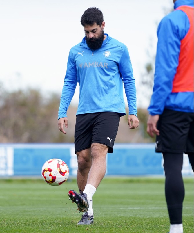Chaqueta Entrenamiento Jugador Deportivo Alavés Azul 24/25