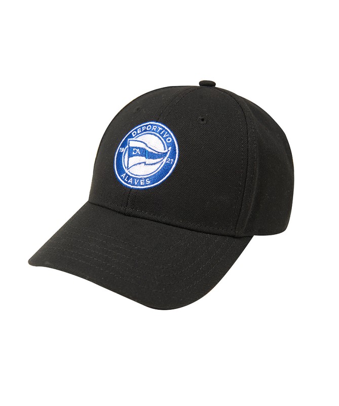 Gorra Deportivo Alavés Negra Logo Full Color 25/26
