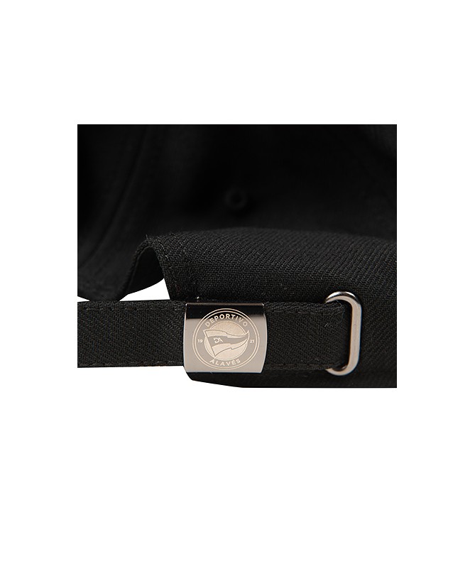 Gorra Deportivo Alavés Negra Logo Black 25/26