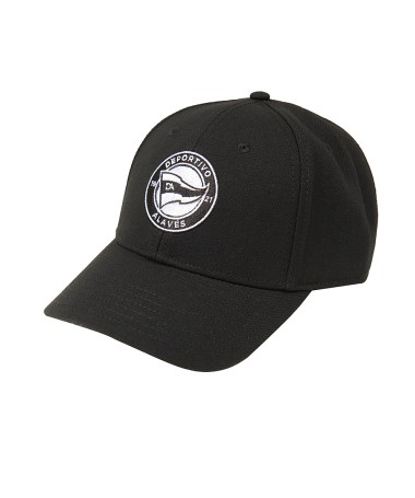 Gorra Deportivo Alavés Negra Logo Black 25/26