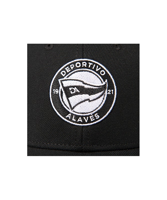 Gorra Deportivo Alavés Negra Logo Black 25/26