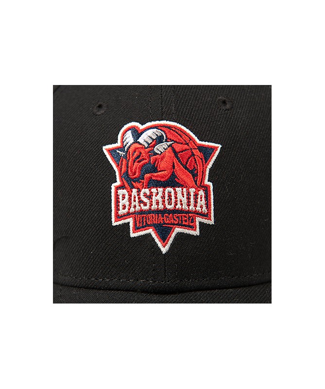 Gorra Baskonia Negra Logo Full Color 25/26