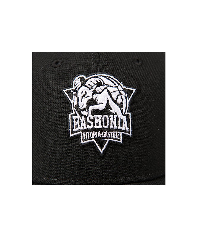 Gorra Baskonia Negra Logo Black 25/26
