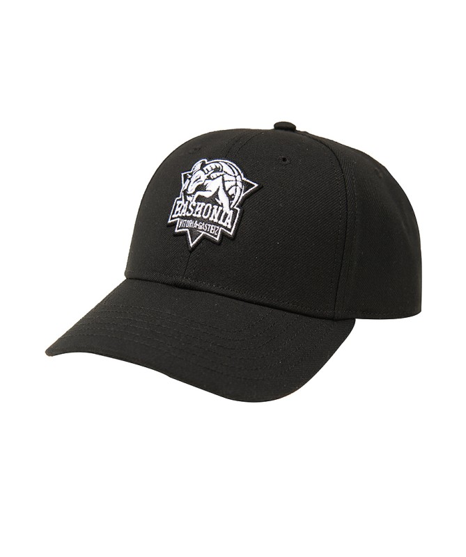 Gorra Baskonia Negra Logo Black 25/26