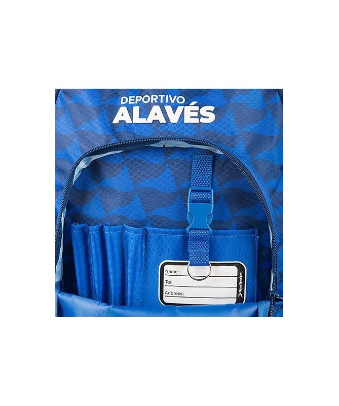 Mochila Escolar Doble St/Ac Deportivo Alavés (Adaptable A Carro)