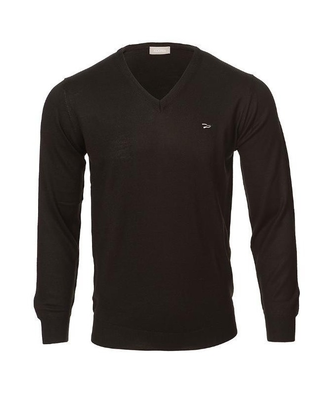 Jersey Mo Premium De Punto Negro Cuello Pico, Deportivo Alavés